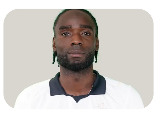 A headshot photo of footballer, Devante Cole. A sponsor of Halcyon.